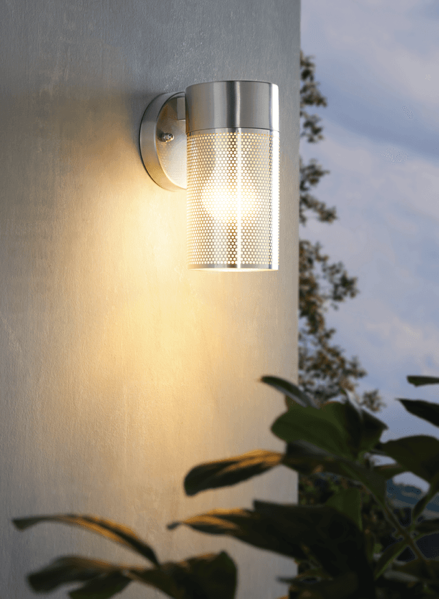 Stylish lamp in a living room